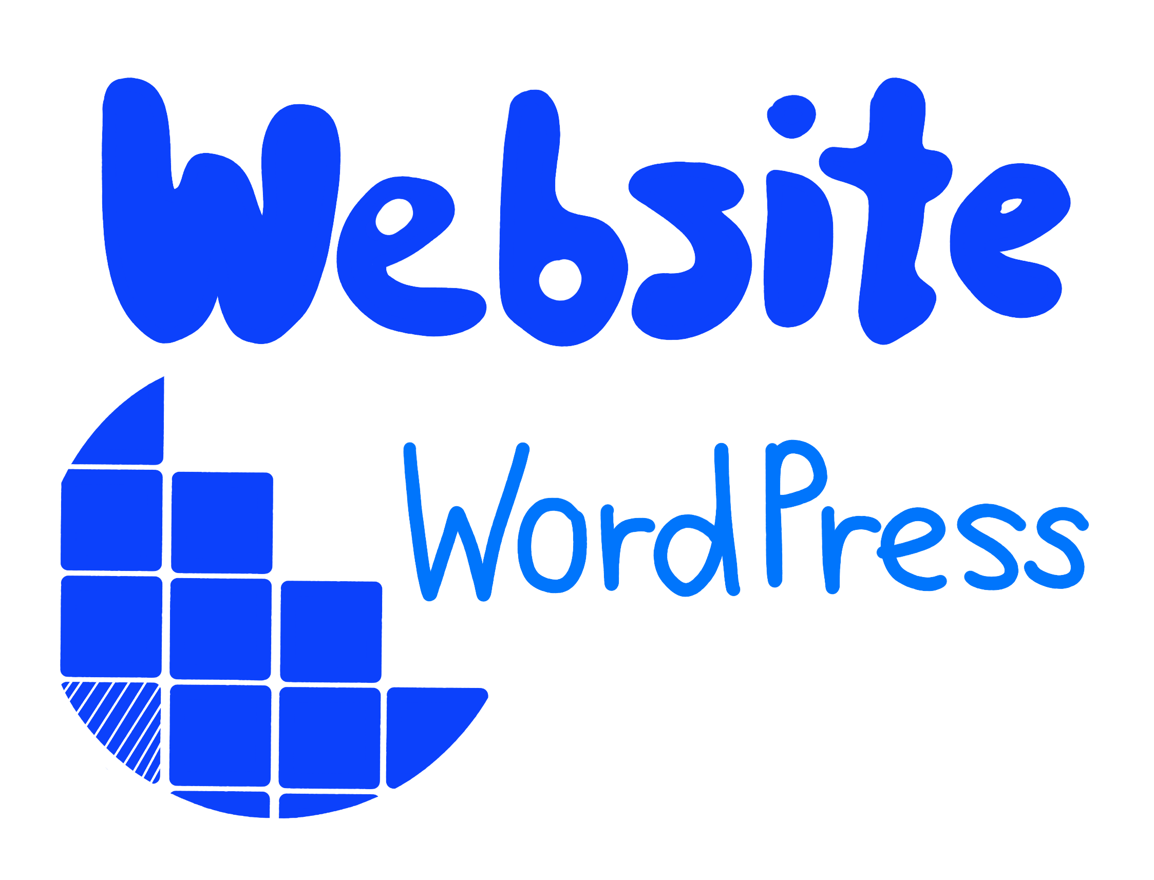 Drawn picture with the logo of the DVBJ and WordPress